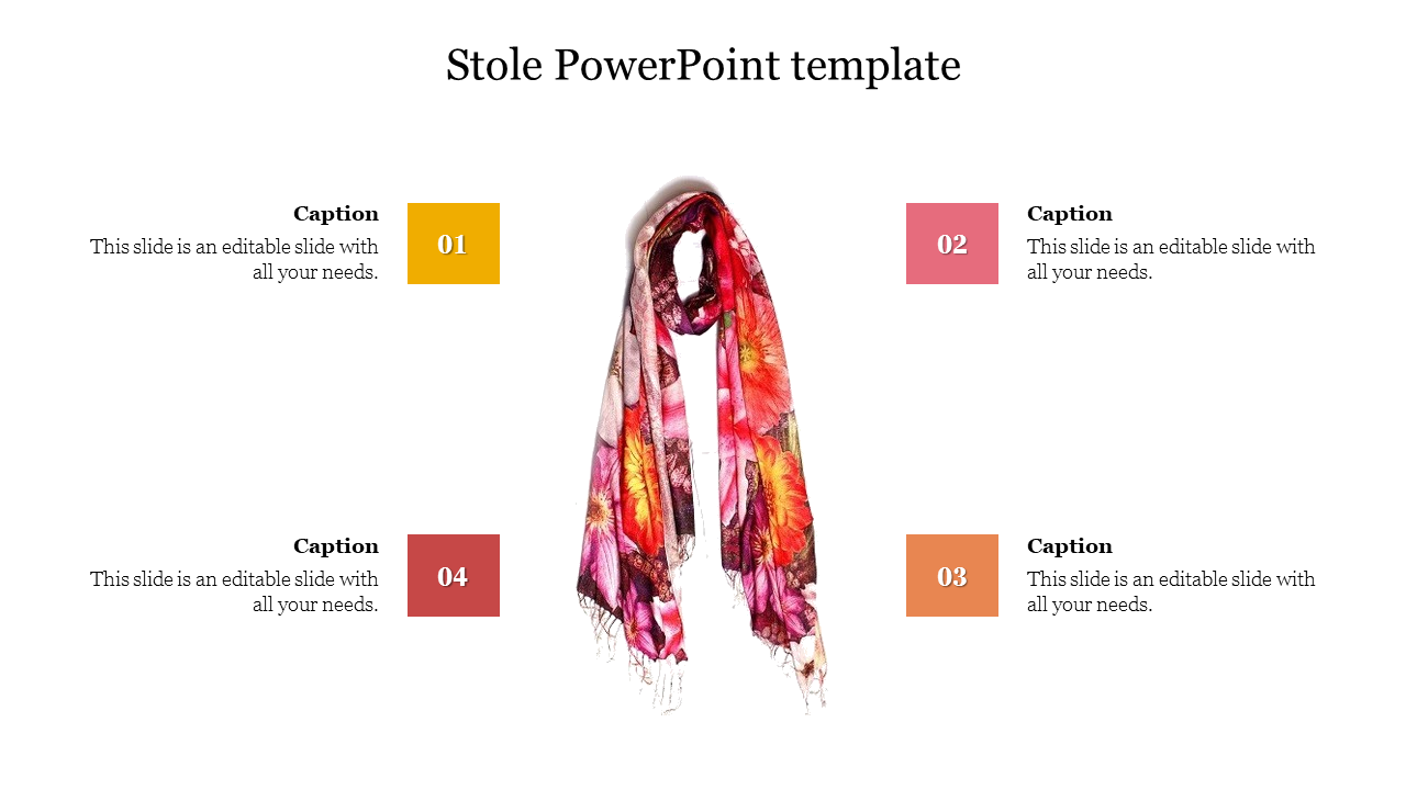 Creative Stole PowerPoint Template Presentation Slide